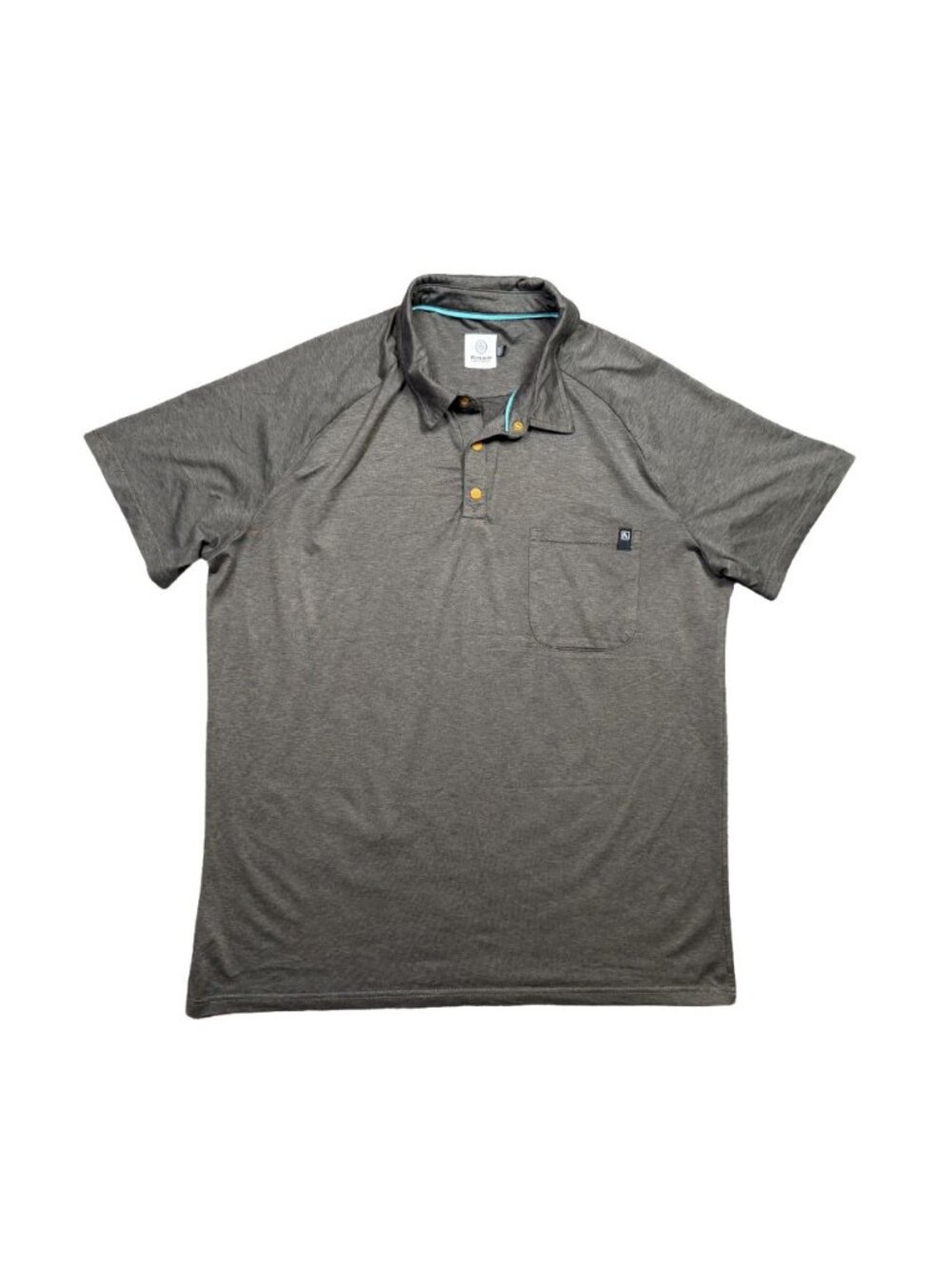 Flylow Polo Shirt Mens X-Large Olive Green Stretch Pocket Outdoor Casual Golfing